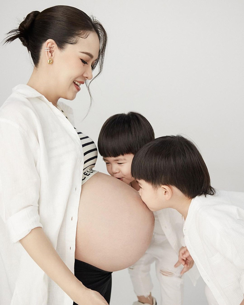 บีม กวี เปิด IG ต้อนรับ ลูกสาวฝาแฝด