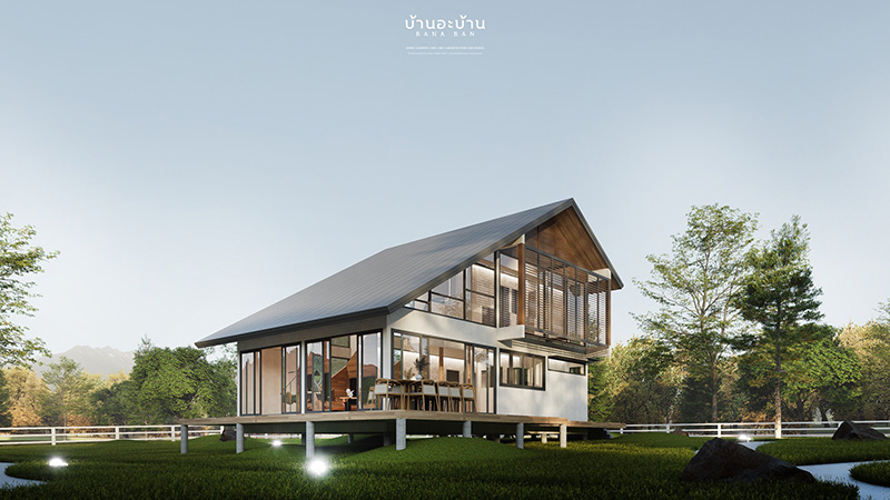 แบบบ้านทรอปิคอล เขาใหญ่