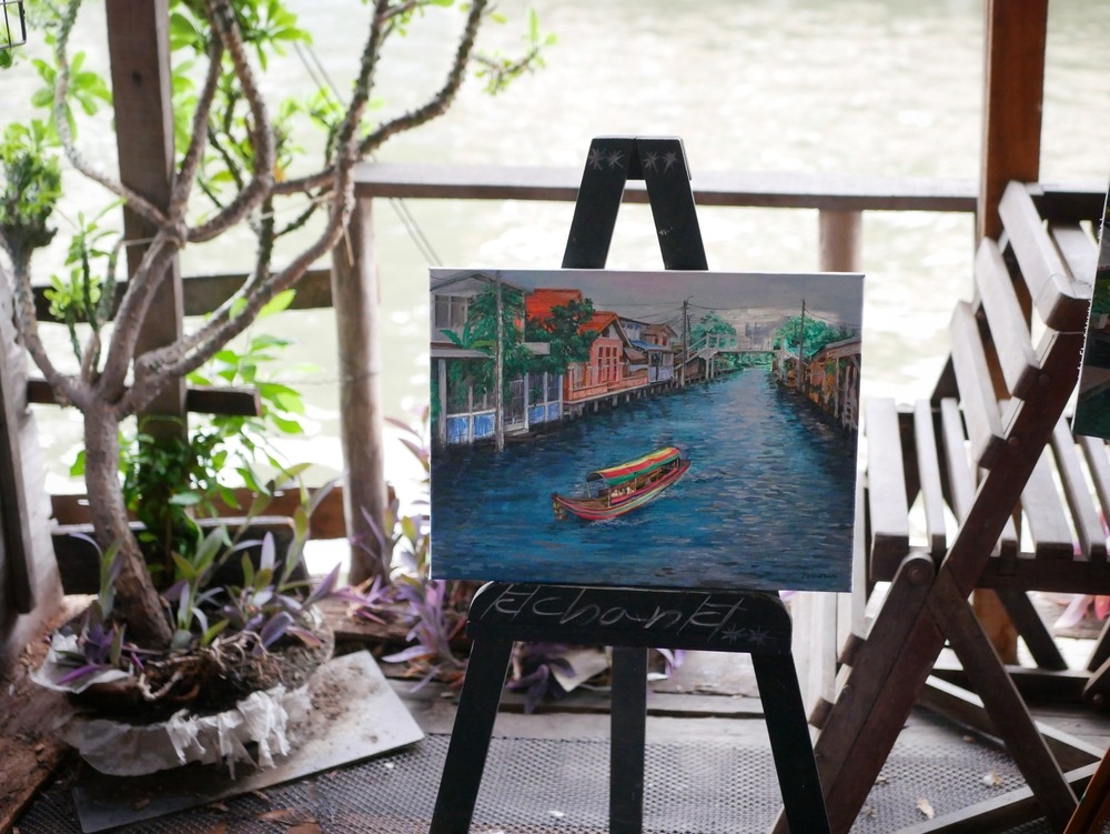 คลองบางหลวง ภาพวาด