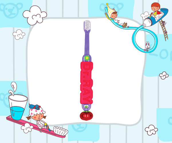 แปรงสีฟันเด็ก Dr.Ray MAGICAL GYRO 3-7 ปี D18