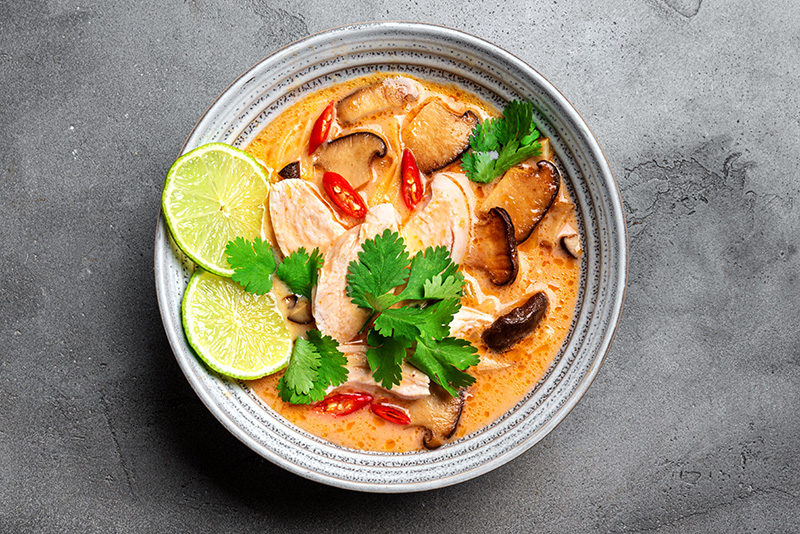 ต้มข่าไก่แซ่บซี๊ด รวมสูตรต้มข่าไก่ เมนูไก่ ต้มข่า สูตรอาหาร