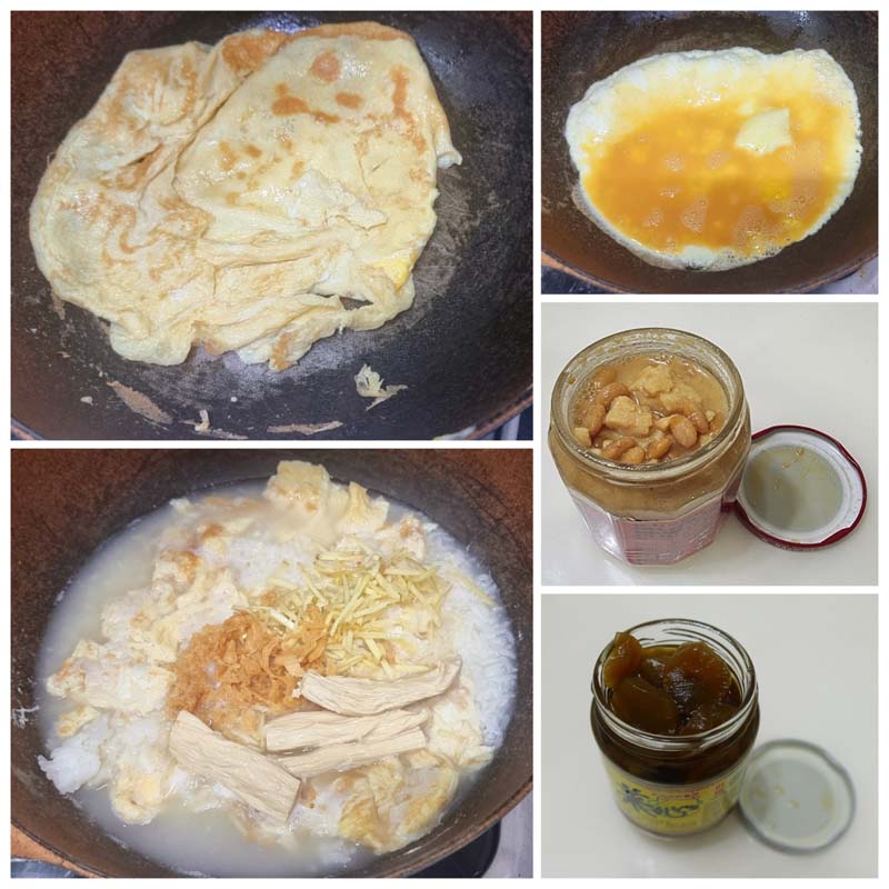 วัตถุดิบ ข้าวต้มมังสวิรัติ