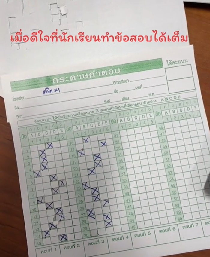 ตรวจข้อสอบ