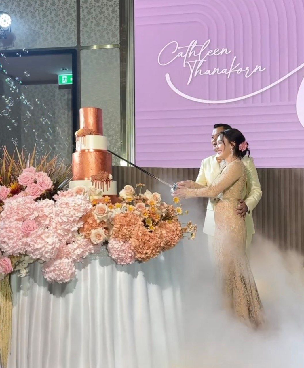 งานแต่ง แด๊ก ธนกร แคทลีน มาลีนนท์
