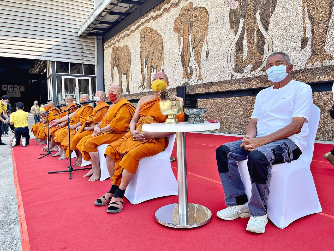 สวนนงนุช พัทยา เปิดตัวรูปปั้น พญาคชสาร