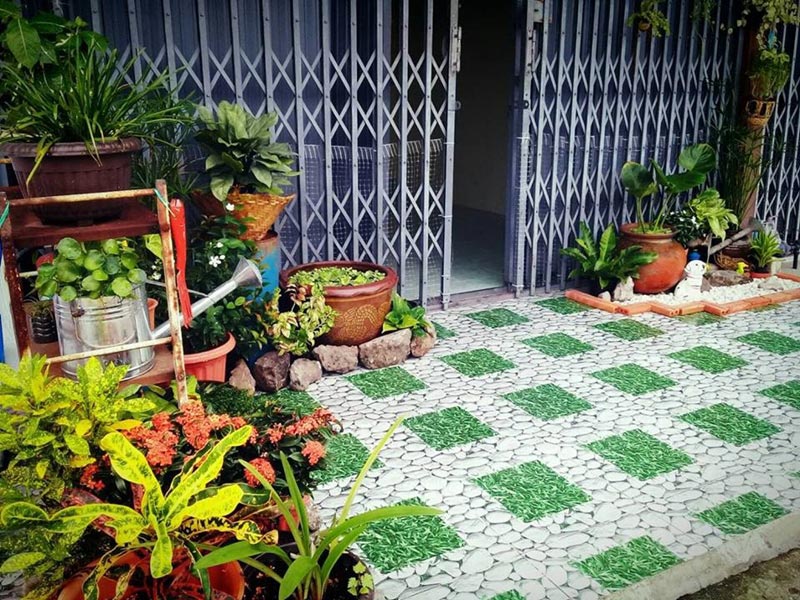 จัดสวนหน้าบ้านตึกแถว