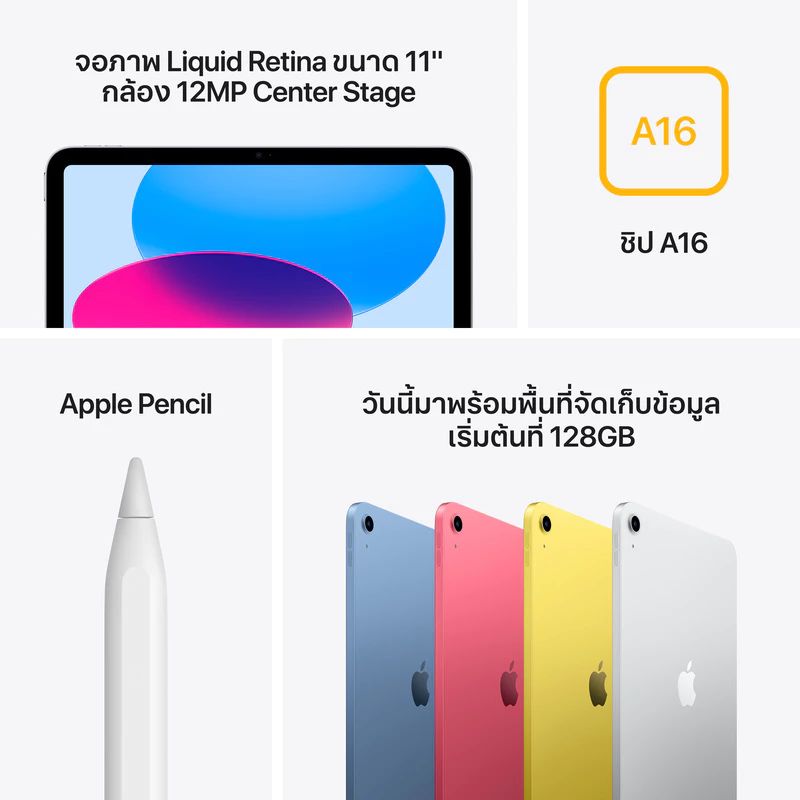 iPad 11 นิ้ว ชิป A16