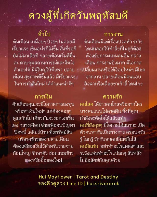 ดวงรายเดือน