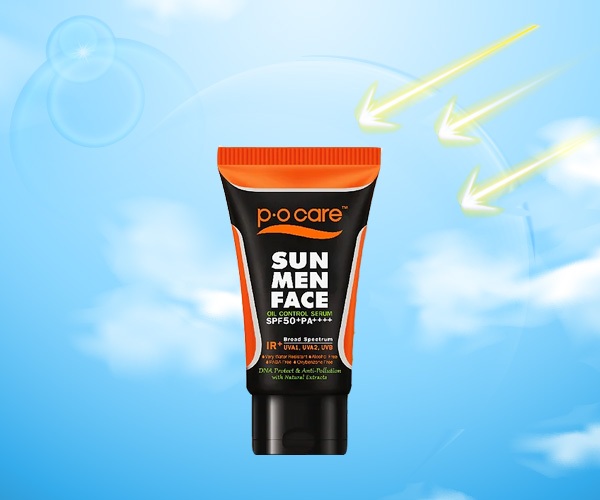 P.O CARE Sun Men Face SPF50+ PA++++ ครีมกันแดดผู้ชาย 2023
