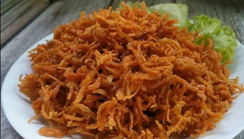 ไก่ฉีกคั่วน้ำปลา เมนูไก่ อาหารไทย สูตรอาหาร