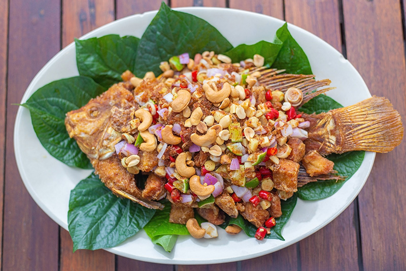 เมนูปลา หมวดเมนูผัดและทอด