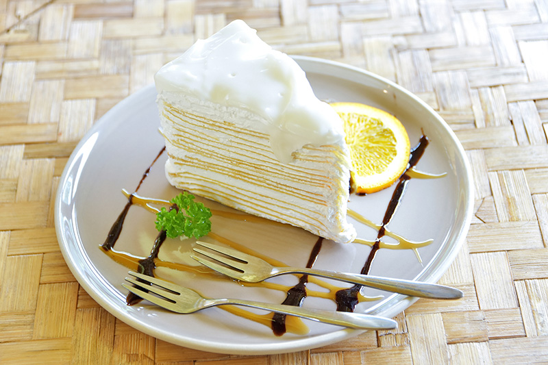 เค้กชิฟฟ่อนลาวามะพร้าวอ่อน ของหวาน เมนูจากมะพร้าว เมนูอาหาร สูตรขนม สูตรเครื่องดื่ม