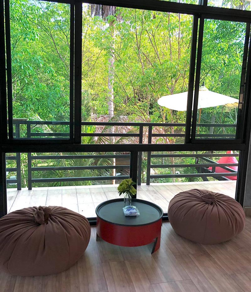 คาเฟ่ในสวนยาง