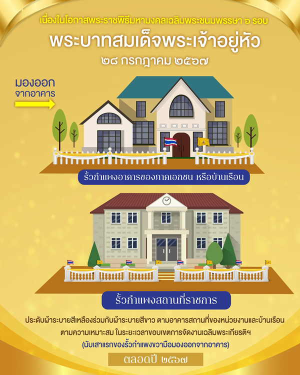 วิธีประดับผ้าระบายภายนอกอาคาร