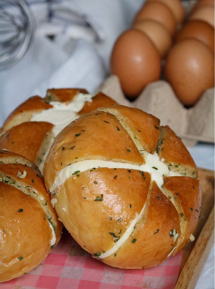 ร้านขนมปังกระทียมครีมชีส