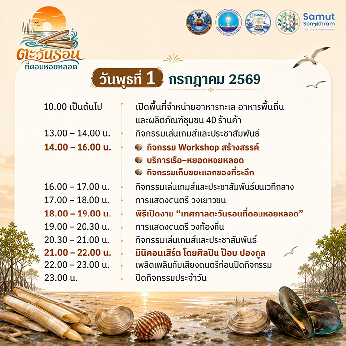 ตะวันรอน ดอนดอนหอยหลอด 2569