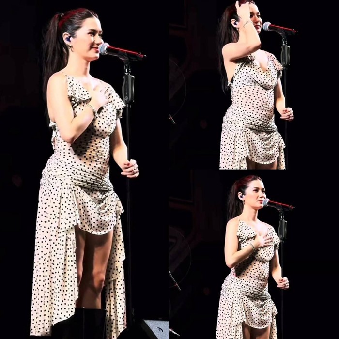 วี วิโอเลต ชุดใหม่ลายจุดขึ้นเวที