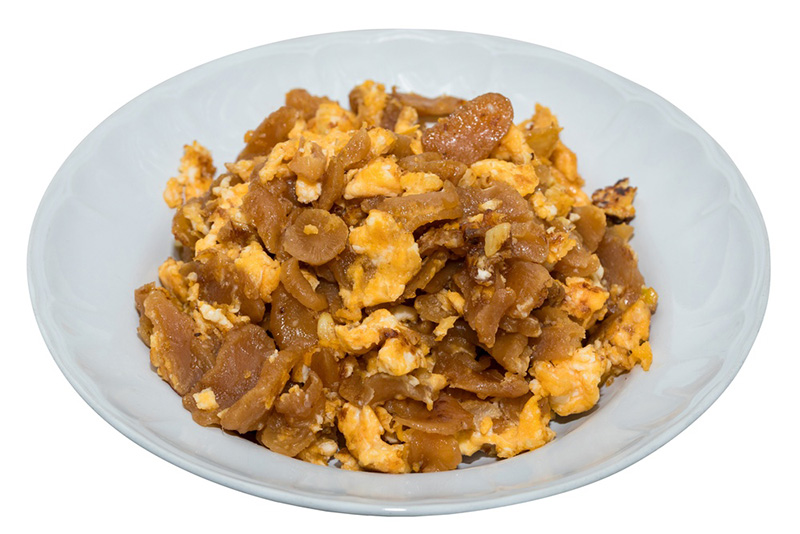 ไชโป๊ผัดไข่ เมนูผักผัดไข่ เมนูผัดผัก เมนูไข่ สูตรอาหาร