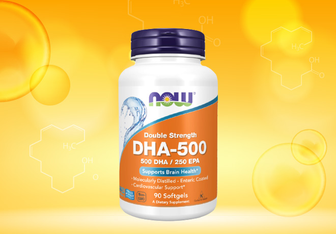NOW FOODS Omega 3 Fish Oil DHA-500