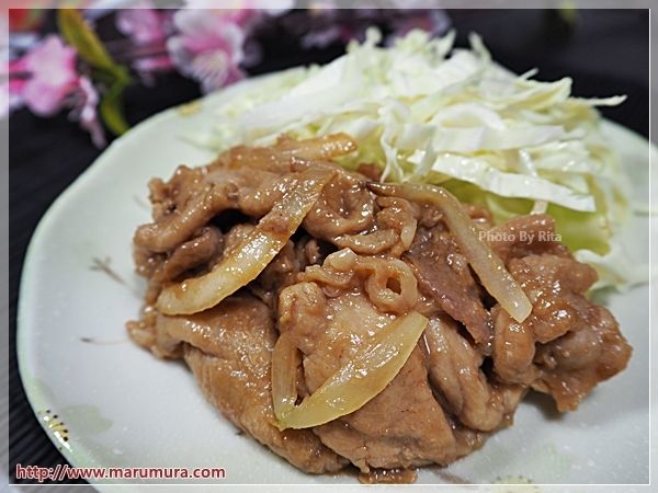 หมูผัดขิงแบบญี่ปุ่น