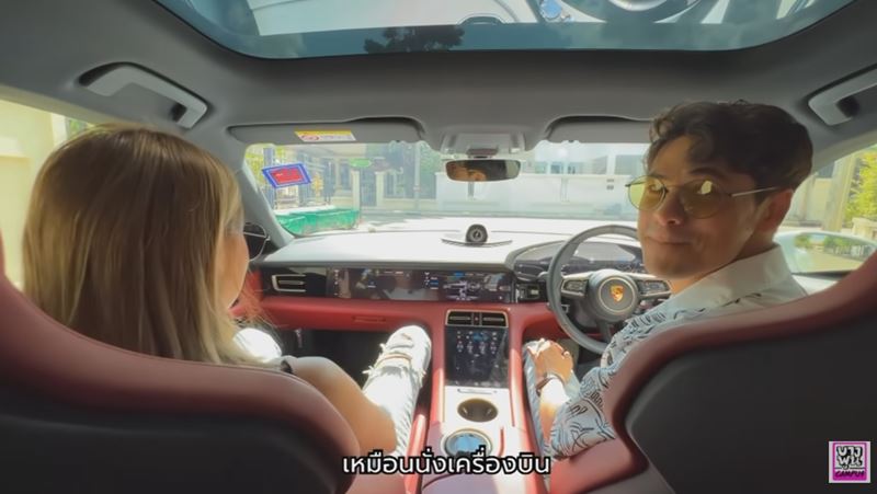 เอมี่ ซี รีวิวรถปอร์เช่ Taycan 