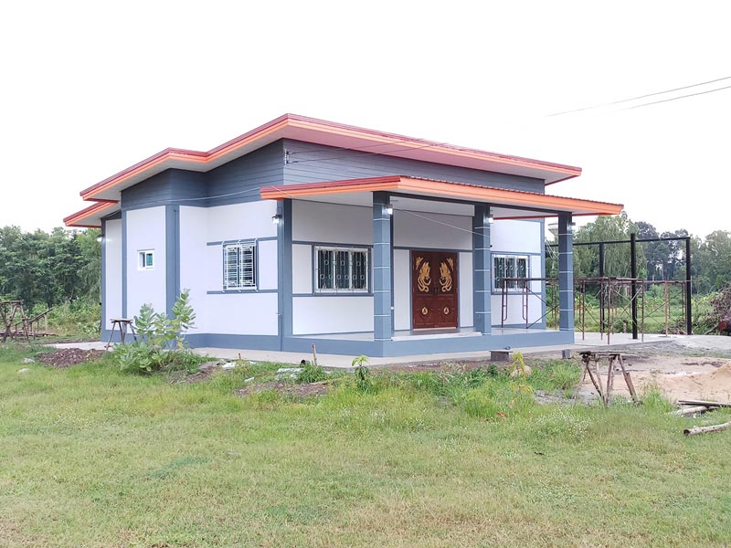 แบบบ้านชั้นเดียว 3 ห้องนอน 2 ห้องน้ำ ราคาไม่เกิน 1 ล้านบาท