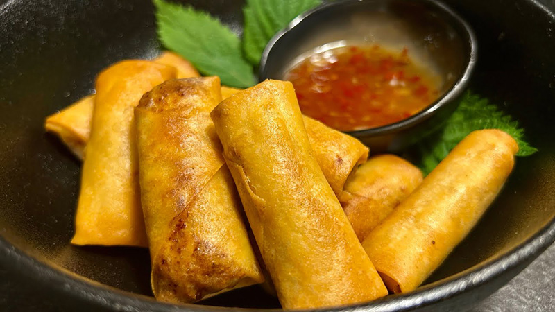 เปาะเปี๊ยะทอดสูตรไม่ต้องผัดไส้ สูตรอาหาร อาหารว่าง