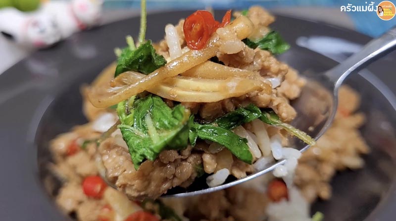 ผัดกะเพราหมูสับ
