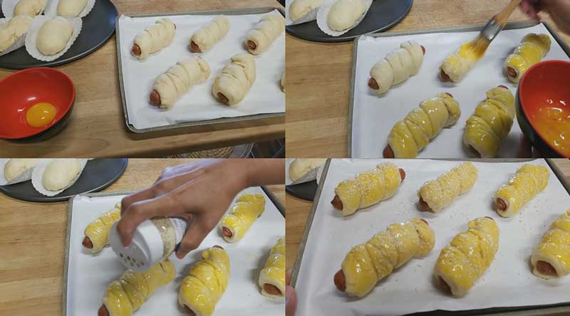 ขนมปังไส้กรอก