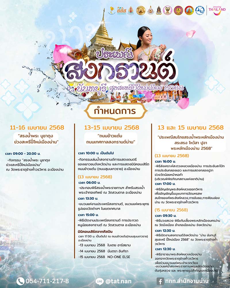 น่าน นันทบุรี สุขสรีปีใหม่เมือง 2568