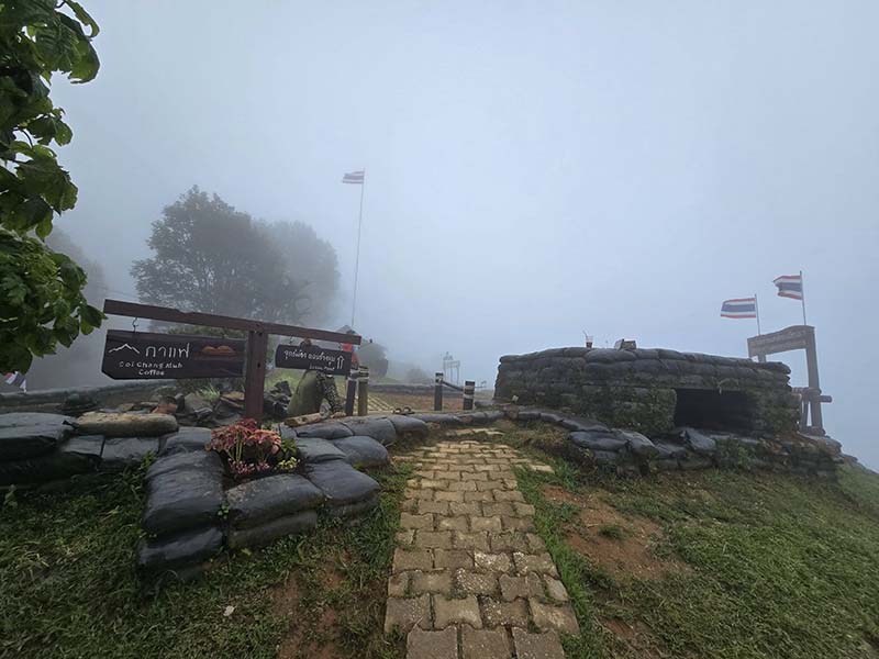 ร้านกาแฟที่ดอยช้างมูบ เชียงราย 