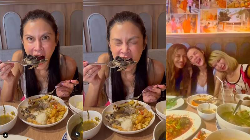 ปิ่น เก็จมณี รีวิวกิน ต้มอึ่งอ่าง