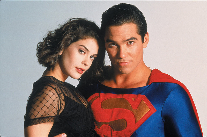 ภาพ Dean Cainr ขณะสวมชุด Superman ในซีรีส์ Lois And Clark