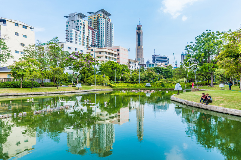 สวนสันติภาพ สวนสาธารณะ ใกล้รถไฟฟ้า BTS และ MRT
