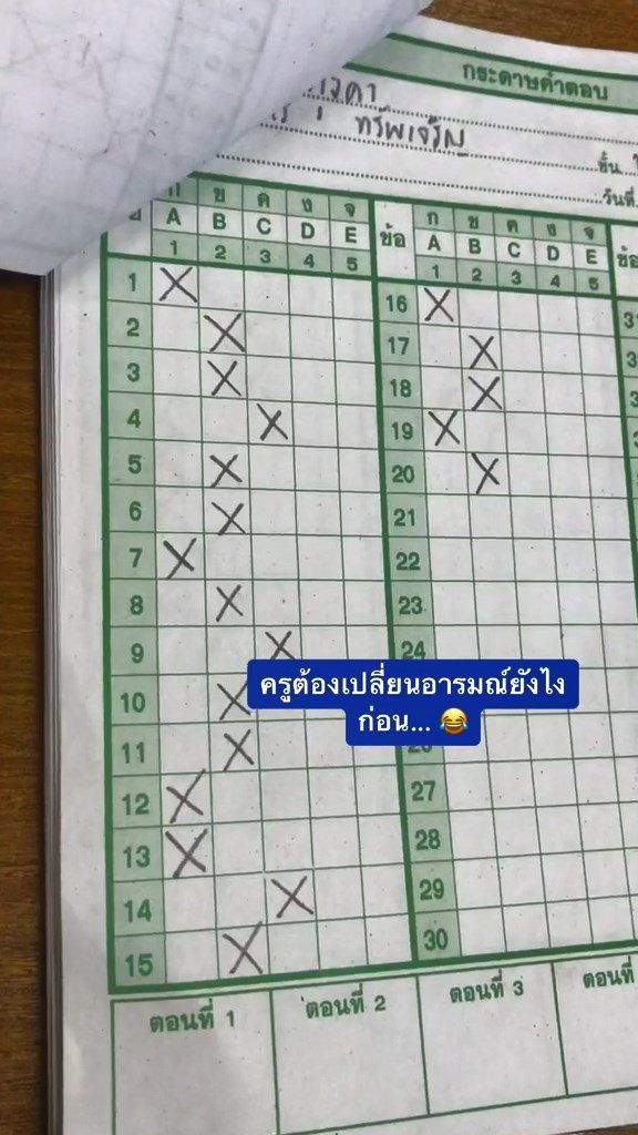 ตรวจข้อสอบ