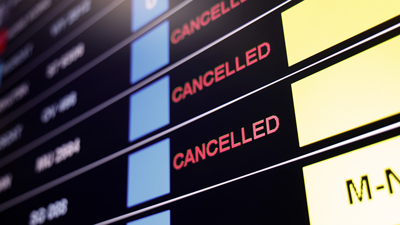 ตารางยกเลิก/ลดเที่ยวบิน 2569 เดือนพฤษภาคม