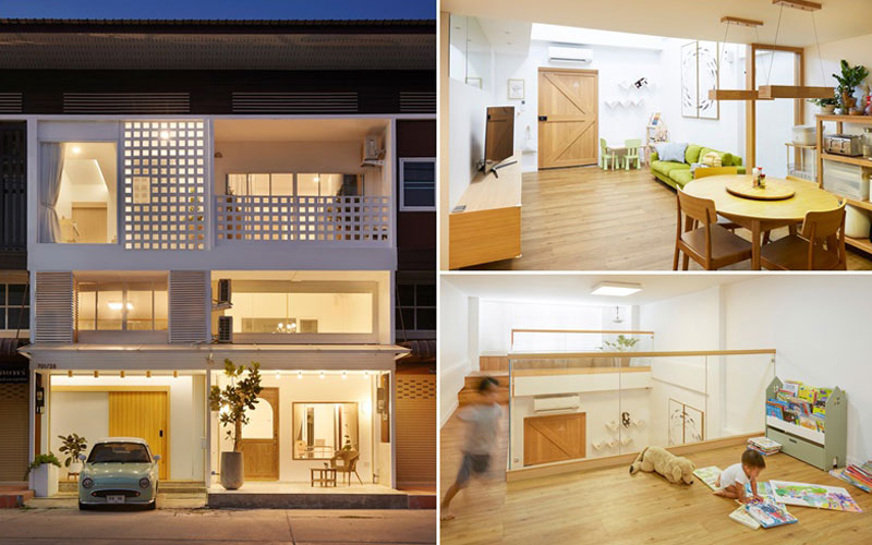 ตกแต่งตึกแถว 3 ชั้น สไตล์ญี่ปุ่น