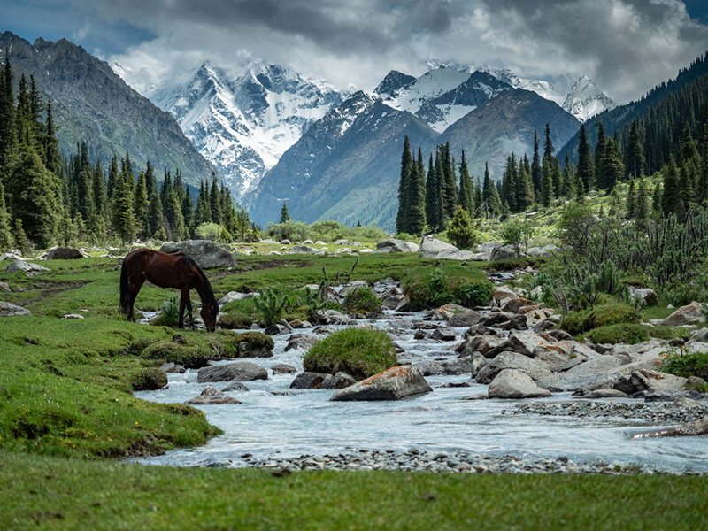 คีร์กีซสถาน ลักษณะภูมิประเทศ