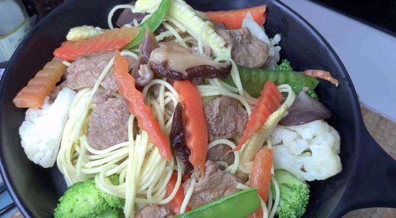 วิธีทำหมี่ซั่วเห็ดหอมเจ