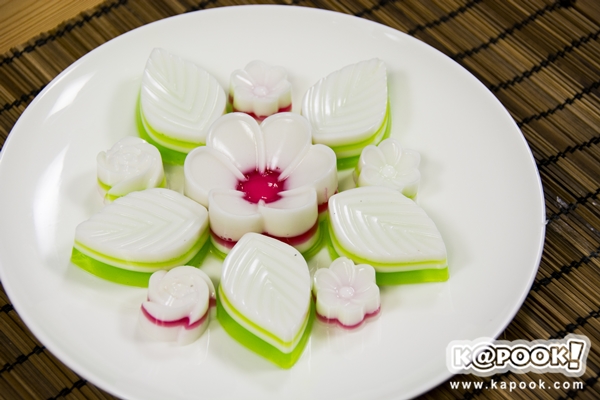 วุ้นกะทิดอกไม้
