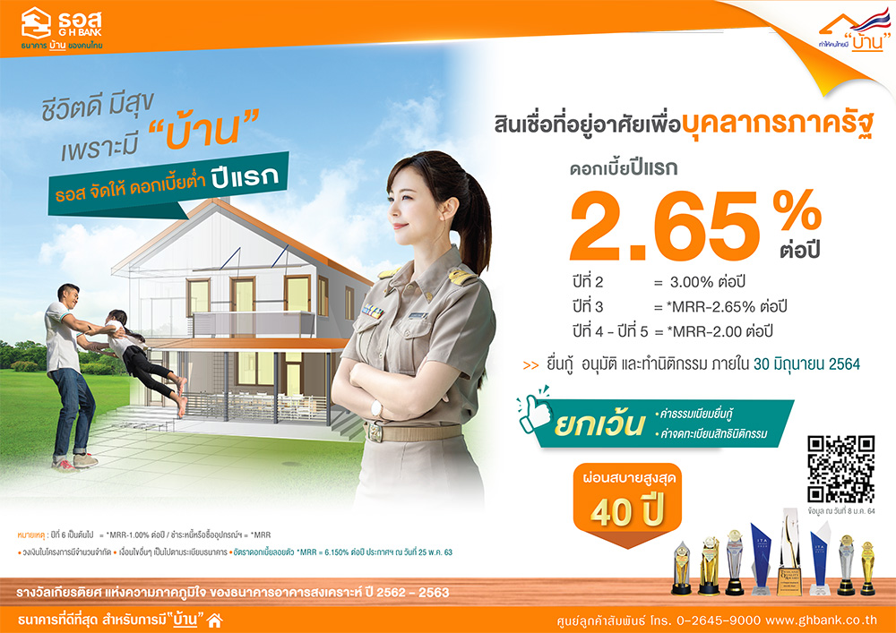 สินเชื่อบ้าน ธอส.
