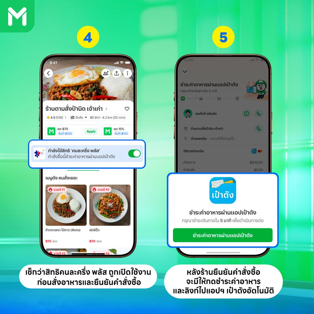 คนละครึ่งพลัส lineman