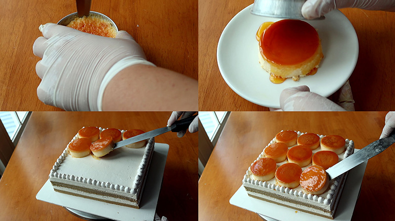 Cheese Flan Coffee Cake เค้กกาแฟเลเยอร์ สูตรขนมเค้ก สูตรขนม