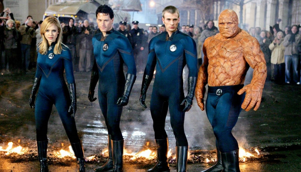 โปสเตอร์หนัง Fantastic Four ปี 2005 ทีมซูเปอร์ฮีโร่ Marvel รุ่นแรก
