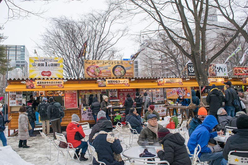 เทศกาลหิมะซัปโปโร ร้านค้า