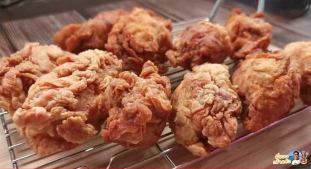 วิธีคลุกแป้งไก่ทอด