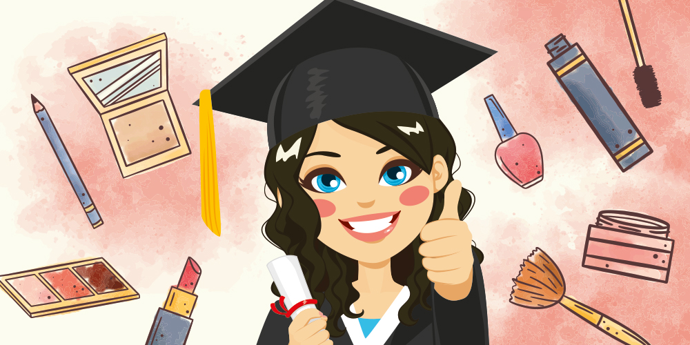 เครื่องสําอางแต่งหน้ารับปริญญา