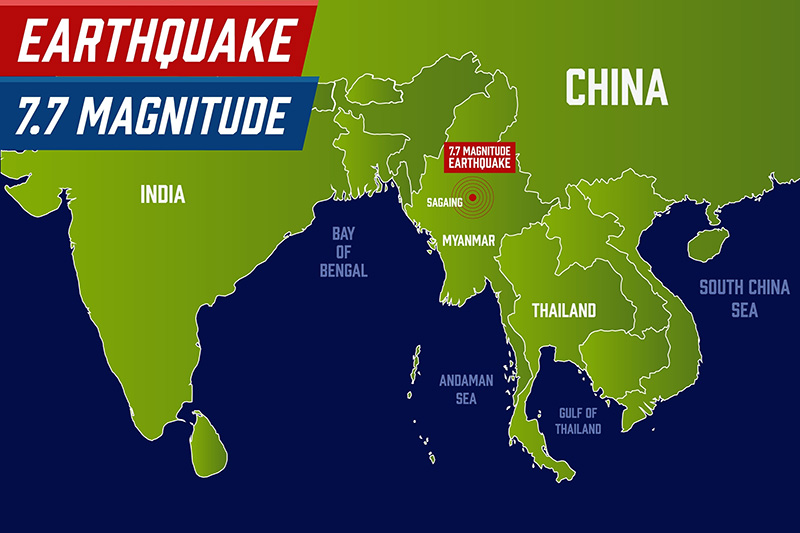 รอยเลื่อนสะกาย แผ่นดินไหว