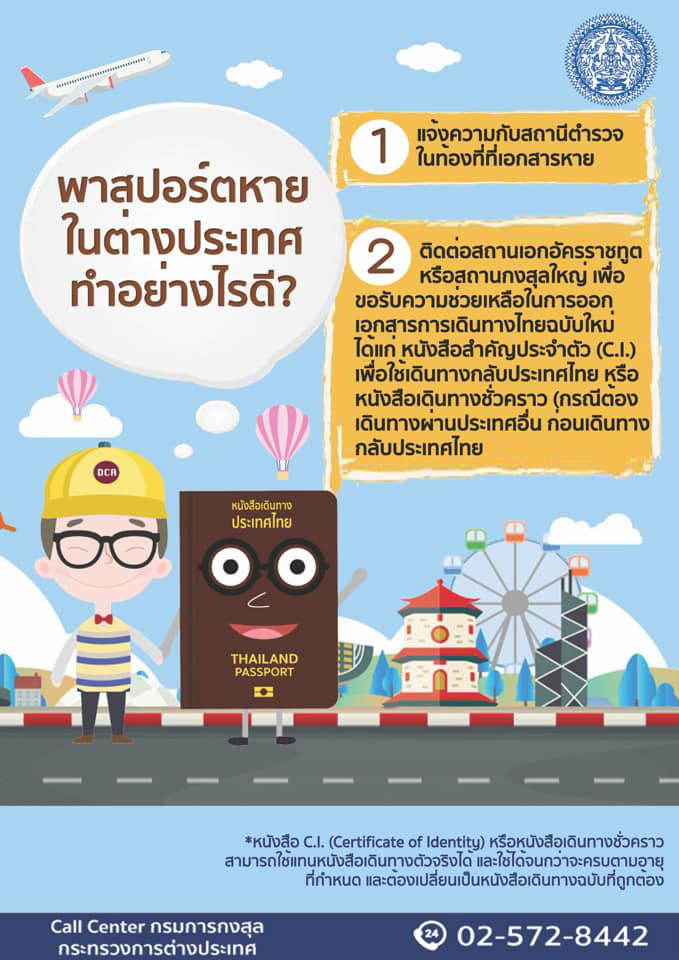 พาสปอร์ตหาย ต่างประเทศ ทำไงดี