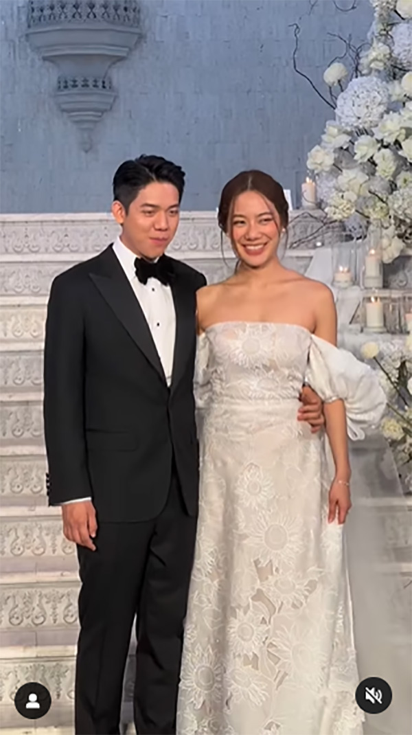 นัตตี้ นันนัท ควง พี่แมน เข้าพิธีแต่งงาน